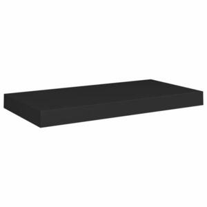 vidaXL fekete MDF lebegő fali polc 50 x 23 x 3, 8 cm kép