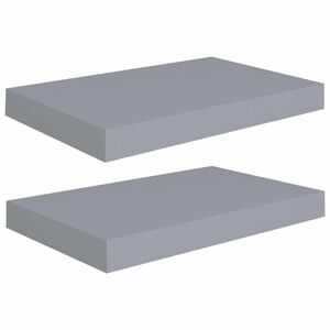 vidaXL 2 db szürke MDF lebegő fali polc 40 x 23 x 3, 8 cm kép