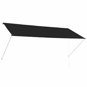 vidaXL feltekerhető antracitszürke napellenző 300 x 150 cm kép