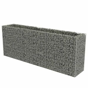 vidaXL horganyzott acél gabion magaságyás 270 x 50 x 100 cm kép