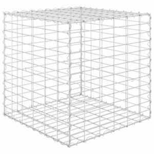 vidaXL kocka alakú acélhuzal gabion magaságyás 60 x 60 x 60 cm kép