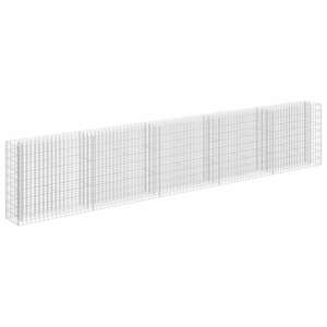 vidaXL horganyzott acél gabion magaságyás 450 x 30 x 90 cm kép