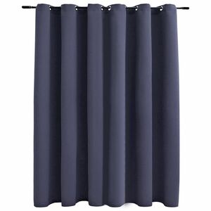 vidaXL antracitszürke sötétítőfüggöny fémkarikákkal 290 x 245 cm kép