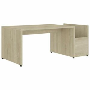 vidaXL sonoma tölgy színű szerelt fa dohányzóasztal 90 x 45 x 35 cm kép