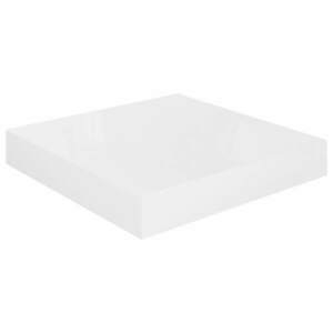 vidaXL magasfényű fehér MDF lebegő fali polc 23 x 23, 5 x 3, 8 cm kép