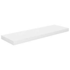 vidaXL magasfényű fehér MDF lebegő fali polc 80 x 23, 5 x 3, 8 cm kép