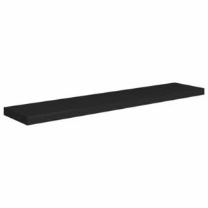 vidaXL fekete MDF lebegő fali polc 120 x 23, 5 x 3, 8 cm kép