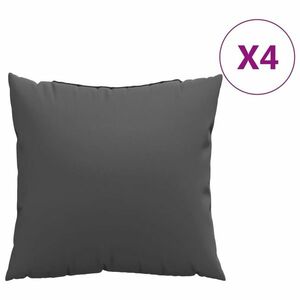 vidaXL 4 db antracitszürke szövet kanapépárna 40 x 40 cm kép