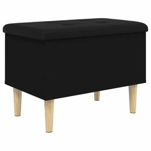vidaXL fekete szerelt fa tárolópad 62x42x46 cm kép