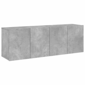 vidaXL 2 db betonszürke falra szerelhető TV-szekrény 60 x 30 x 41 cm kép