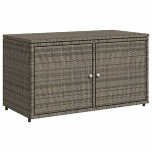 vidaXL szürke polyrattan kerti tárolószekrény 110 x 55 x 60, 5 cm kép