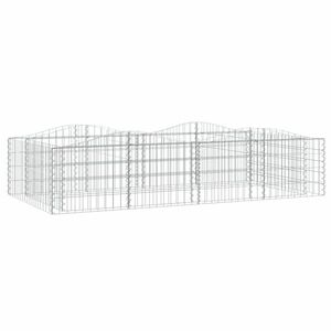 vidaXL íves horganyzott vas gabion magaságyás 200x100x50 cm kép