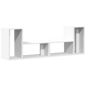 vidaXL 2 db fehér szerelt fa TV-szekrény 75 x 30 x 50 cm kép