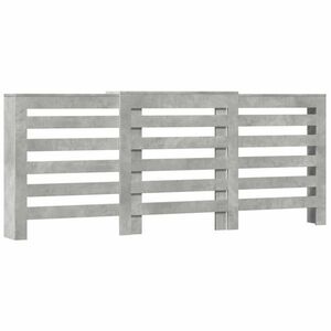 vidaXL betonszürke szerelt fa radiátorburkolat 205 x 21, 5 x 83, 5 cm kép