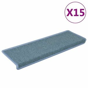 vidaXL 15 db kék lépcsőszőnyeg 65x21x4 cm kép