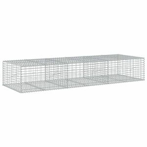 vidaXL horganyzott vas gabion kosár fedéllel 300 x 100 x 50 cm kép