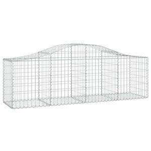 Íves horganyzott vas gabion kosár 200x50x60/80 cm kép