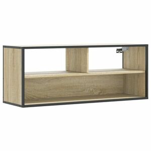 vidaXL sonoma tölgy színű szerelt fa és fém TV-szekrény 100x31x39, 5 cm kép