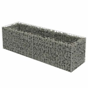 vidaXL horganyzott acél gabion magaságyás 180 x 50 x 50 cm kép