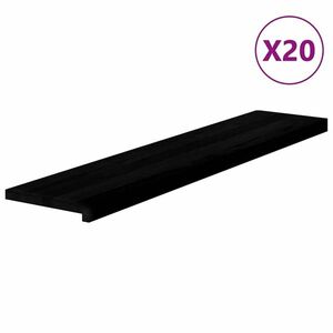 vidaXL lépcsőfokok 20 db Sötétbarna 120x30x2 cm tömör fa tölgyfa kép