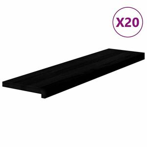 vidaXL lépcsőfokok 20 db Sötétbarna 100x30x2 cm tömör fa tölgyfa kép