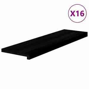 vidaXL lépcsőfokok 16 db sötétbarna 90x25x2 cm tömör fa tölgyfa kép