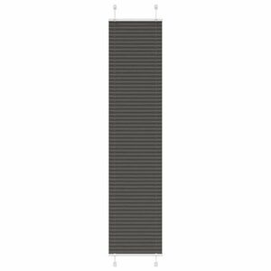 vidaXL pliszírozott redőny fekete 45x200 cm szövetszélesség 44, 4 cm kép