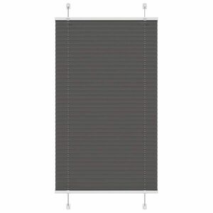 vidaXL pliszírozott redőny fekete 75x100 cm szövetszélesség 74, 4 cm kép