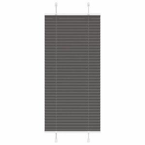 vidaXL pliszírozott redőny fekete 60x150 cm szövetszélesség 59, 4 cm kép