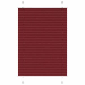 vidaXL pliszírozott redőny Bordeaux piros 95x100 cm szövetszélesség kép