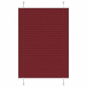 vidaXL pliszírozott redőny Bordeaux piros 85x100 cm szövetszélesség kép