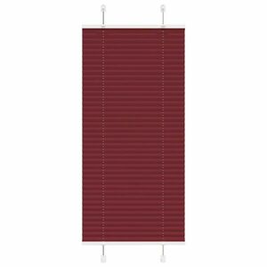 vidaXL pliszírozott redőny Bordeaux piros 55x100 cm Szövetszélesség kép