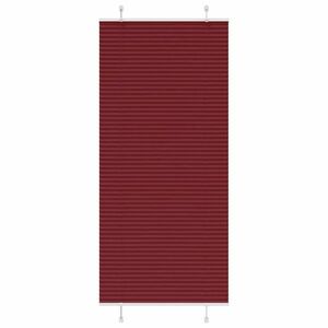 vidaXL pliszírozott vak Bordeaux piros 85x200 cm szövetszélesség kép