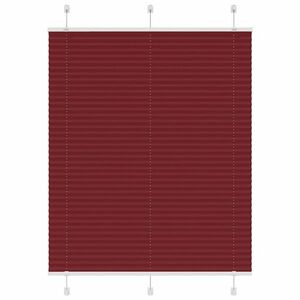 vidaXL pliszírozott redőny Bordeaux piros 105x150 cm szövetszélesség kép