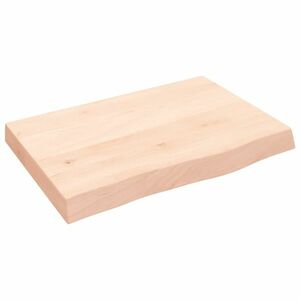 vidaXL kezeletlen tömör tölgyfa fali polc 60x40x(2-6) cm kép