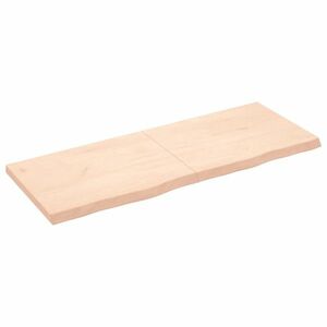 vidaXL kezeletlen tömör tölgyfa fali polc 160x60x(2-6) cm kép