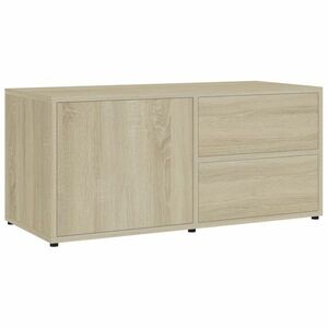 vidaXL sonoma tölgy színű szerelt fa TV-szekrény 80 x 34 x 36 cm kép