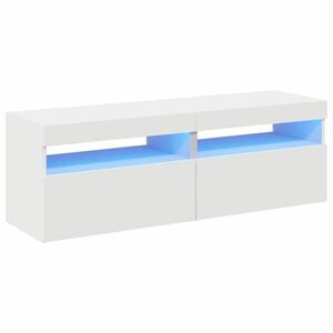 vidaXL 2 db fehér TV-szekrény LED-lámpákkal 60 x 35 x 40 cm kép
