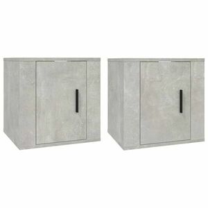 vidaXL 2 db betonszürke fali TV-szekrény 40x34, 5x40 cm kép