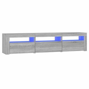 vidaXL szürke sonoma színű TV-szekrény LED-lámpákkal 180x35x40 cm kép