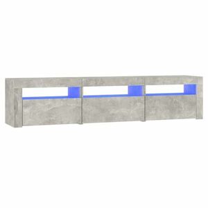 vidaXL betonszürke TV-szekrény LED lámpákkal 180x35x40 cm kép