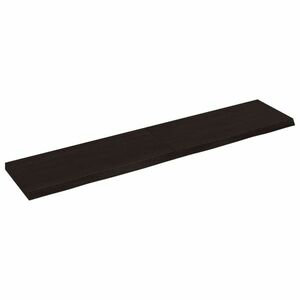 vidaXL sötétbarna kezelt tömör fa fürdőszobai pult 140x30x(2-4) cm kép