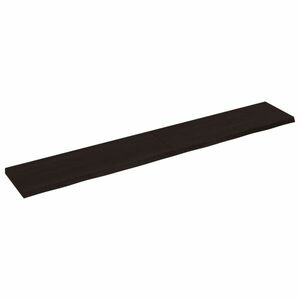 vidaXL sötétbarna kezelt tömör fa fürdőszobai pult 180x30x(2-4) cm kép