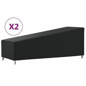 vidaXL 2 db 420D oxford-szövet napozóágyhuzat210x80x45/75 cm kép