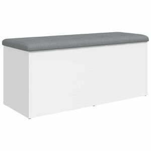 vidaXL fehér szerelt fa tárolópad 102 x 42 x 45 cm kép