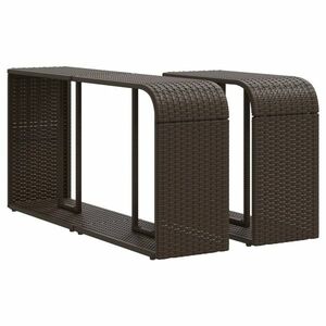 vidaXL 2 db barna polyrattan tárolópolc kép