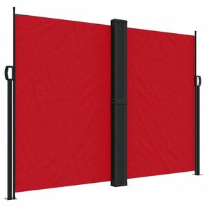 vidaXL piros behúzható oldalsó napellenző 180 x 1200 cm kép