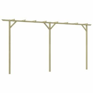 vidaXL fa kerti pergola 410 x 40 x 203 cm kép