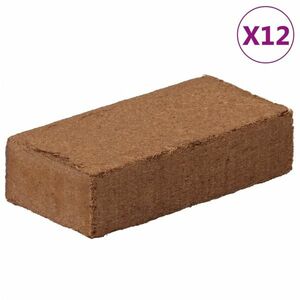 vidaXL 12 db kókuszrosttömb 650 g darabonként 7, 8 kg összesen kép