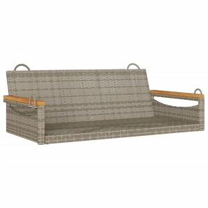 vidaXL szürke polyrattan hintapad 109 x 62 x 40 cm kép